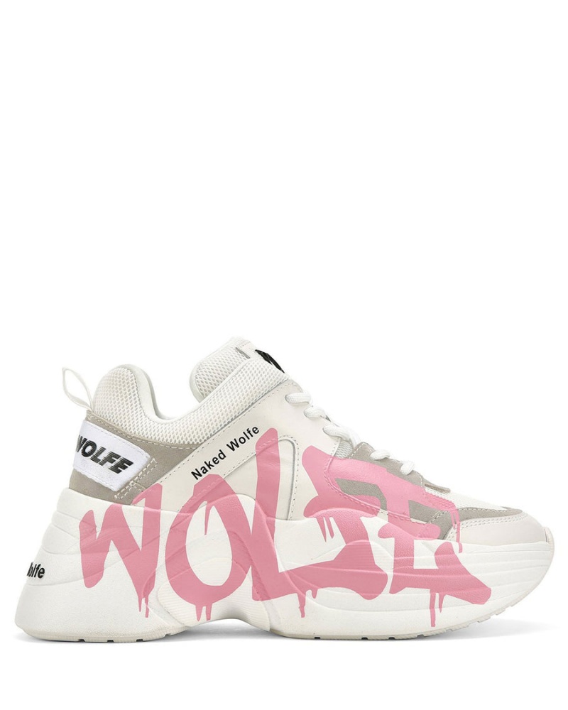 Adidasi Dama Naked Wolfe Track Logo Albi Roz | MVI2242VP