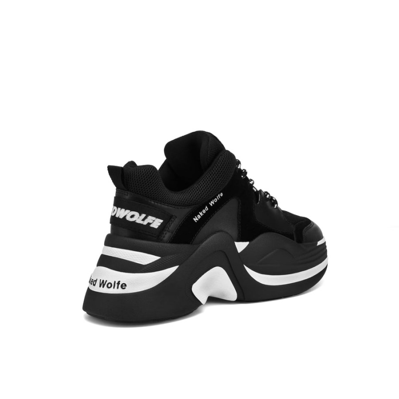 Adidasi Dama Naked Wolfe Track Negrii Albi | BYO427GL