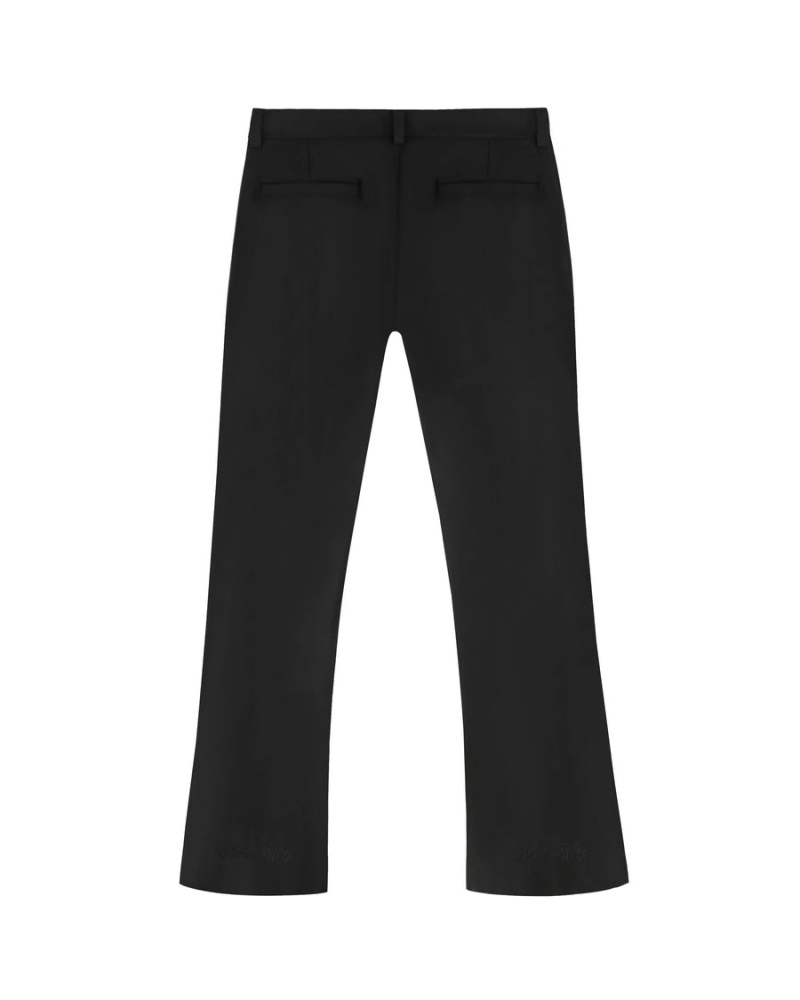 Pantaloni Barbati Naked Wolfe Flared Lână Negrii | YED8114BY