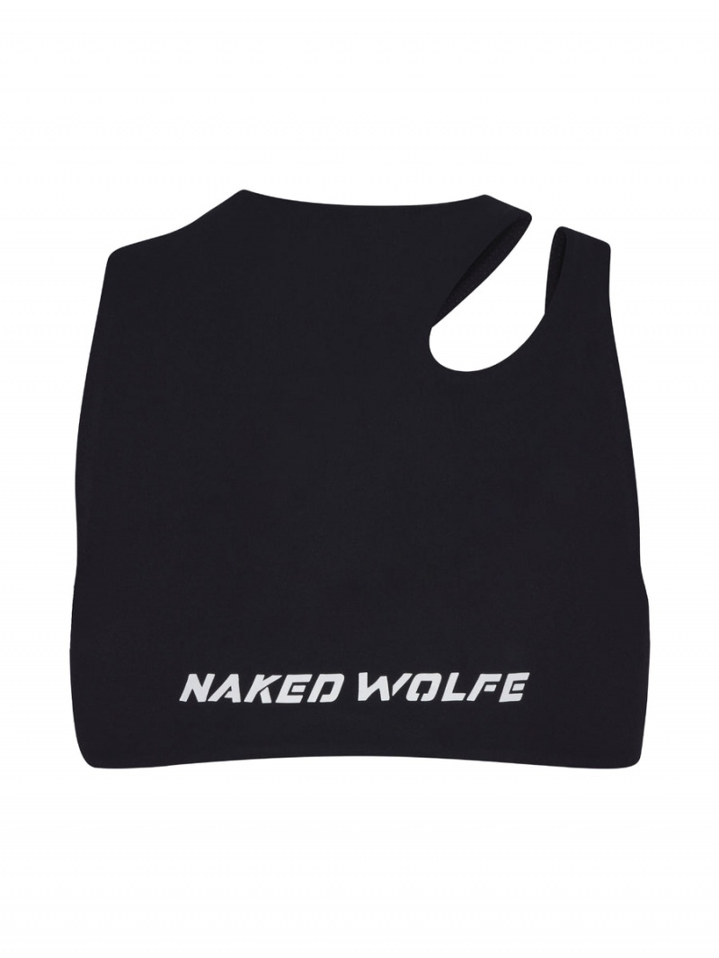 Topuri Decupate Dama Naked Wolfe Cut Out Negrii | DWK534PO